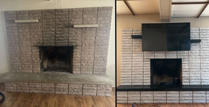 Fireplace Refinish